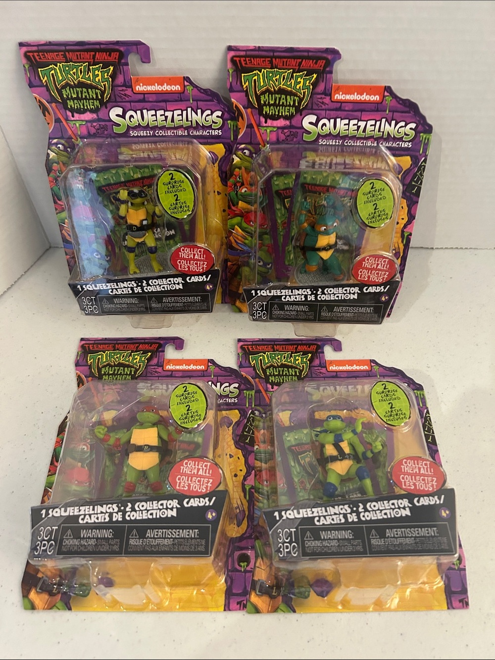 Nickelodeon Teenage Mutant Ninja Turtles Squeezelings -COMPLETE SET